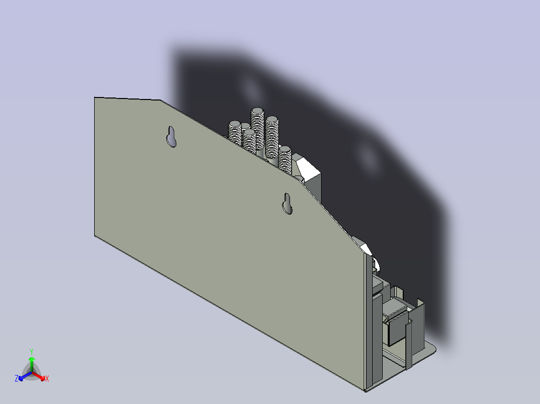 一款铣床用螺柱夹具主视图