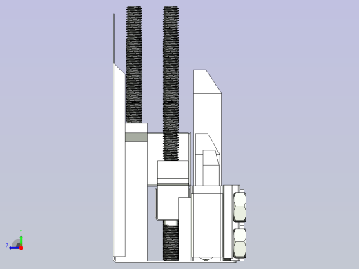 一款铣床用螺柱夹具右视缩略图