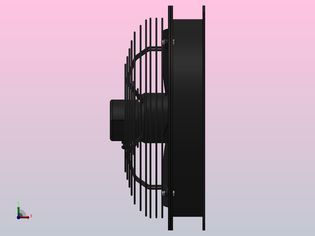 DWZ36-4№4.0Ⅱ轴流风机[DWZ36-4№4.0Ⅱ]前视图