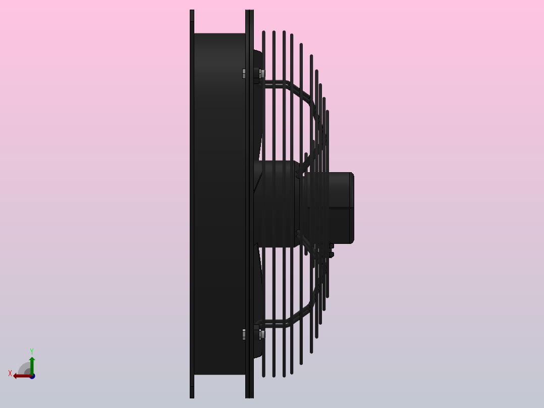 DWZ36-4№4.0Ⅱ轴流风机[DWZ36-4№4.0Ⅱ]后视图