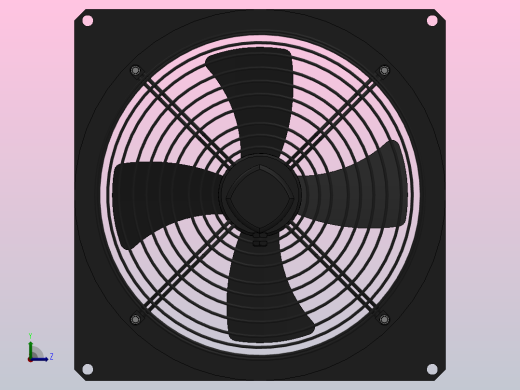 DWZ36-4№4.0Ⅱ轴流风机[DWZ36-4№4.0Ⅱ]左视缩略图