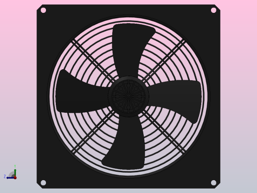 DWZ36-4№4.0Ⅱ轴流风机[DWZ36-4№4.0Ⅱ]右视缩略图