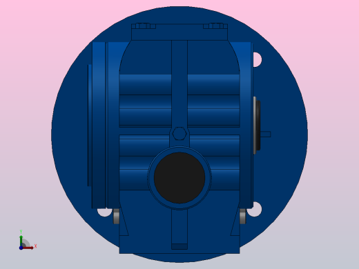 SAZ47ZP蜗轮蜗杆减速机SAZ47-13.6-M1-B-Φ25-P90前视缩略图