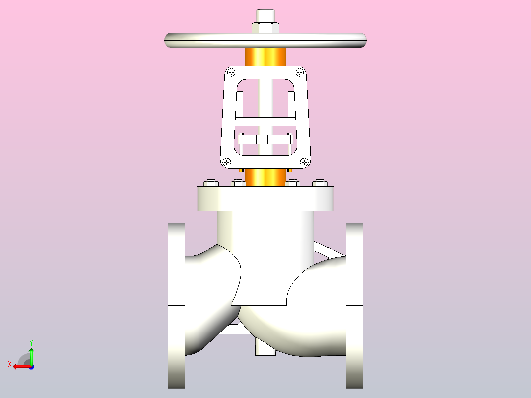 JY41-25T╱P氧气专用截止阀[JY41-25P]50后视图
