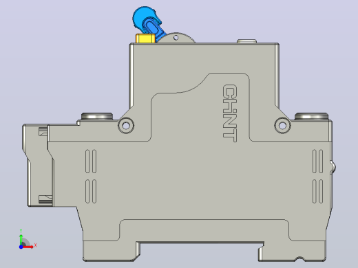 NBPLE-32D&amp;3P&amp;N剩余电流动作断路器三维模型202307前视缩略图
