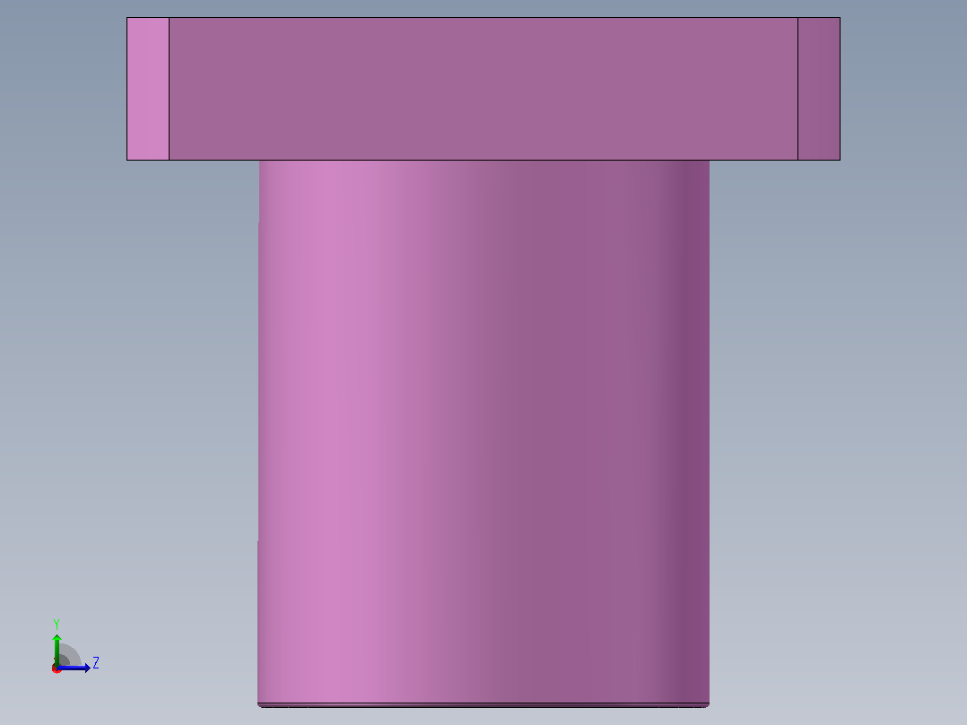 solidworks标准件库  直线轴承左视图