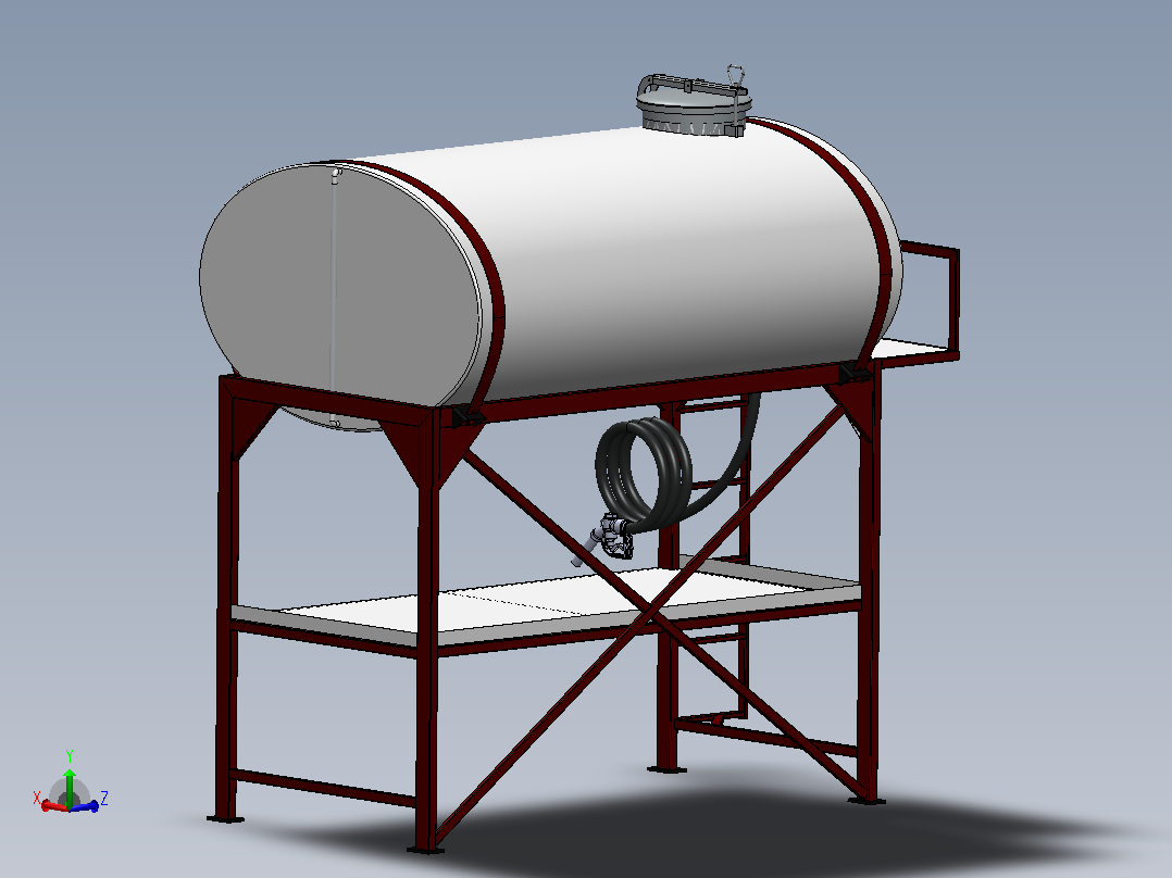 Fuel Storage Tank 燃料储存箱主视图