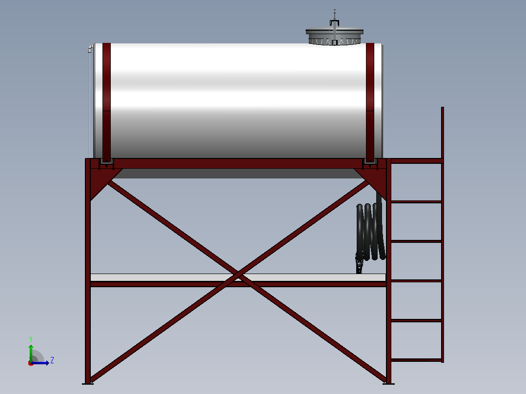 Fuel Storage Tank 燃料储存箱左视图