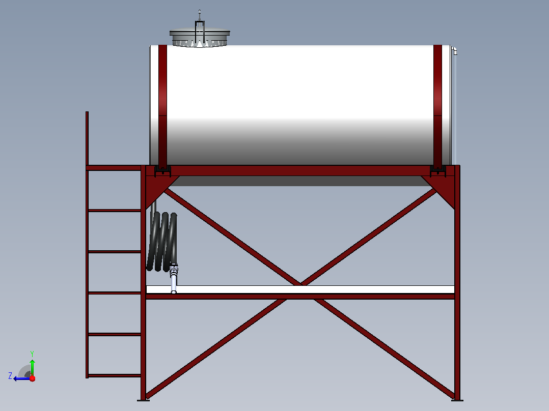 Fuel Storage Tank 燃料储存箱右视图
