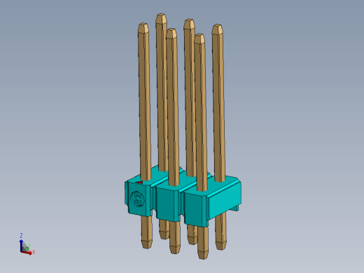 DS1021排针 100mil（2.54mm）类型5（3x12.5mm）3Rx32pin彩色版本1.0