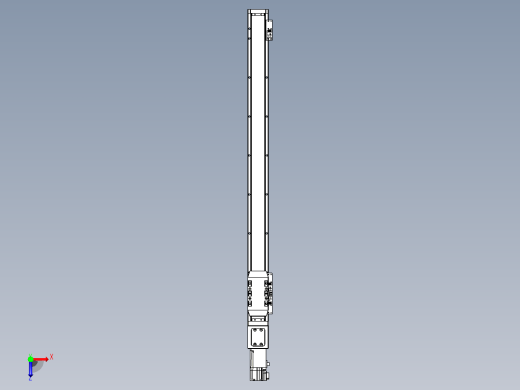 滚珠丝杠直线轴内置导轨TPA-GCR-50-1210C-L650-M-M10-N3俯视缩略图