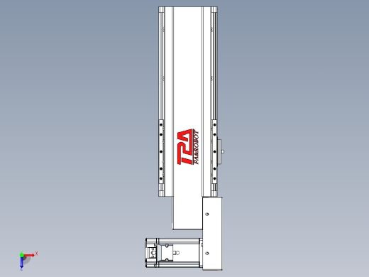 皮带直线轴半封闭可选导轨TPA-HNB-120D-110-L150-MR-C-P40-N3俯视缩略图
