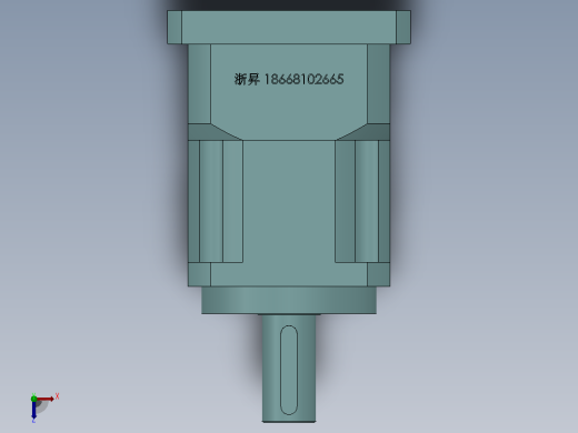 PLX142转180(孔输出)精密行星减速机[PLX142-5-S2-P2-40]俯视缩略图