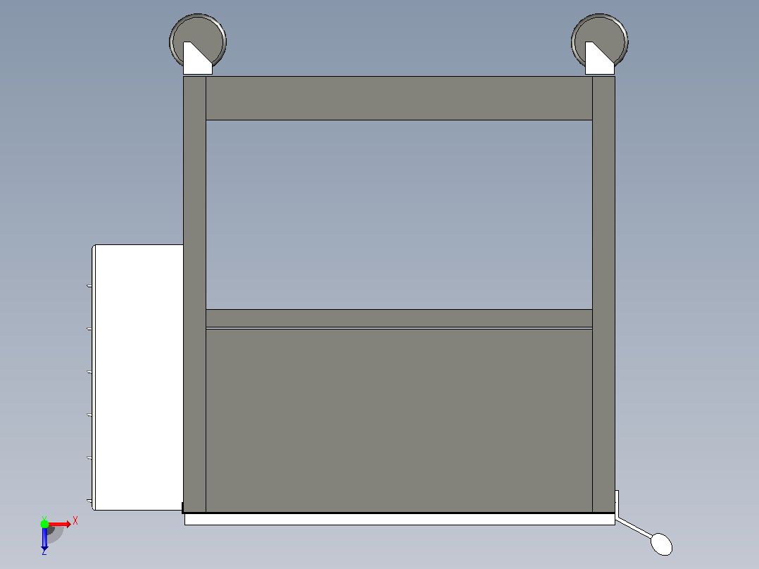 工具车带工具- 5S俯视图