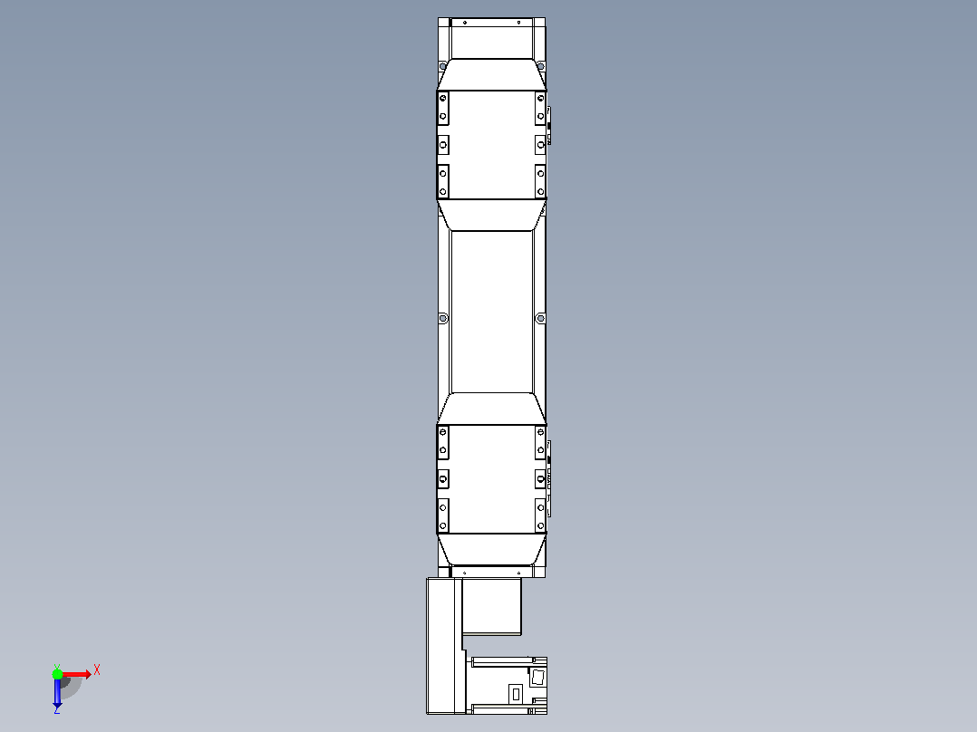 皮带直线轴双滑块型TPA-GCBS-150-P80-L100-QL-M75-N3俯视图