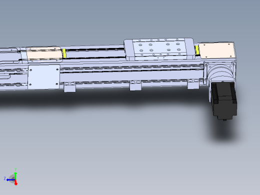 DMEB110-RTCR欧规同步带模组直线模组（电机右折）[DMEB110-L13S350-DT750-C2U-RTCR]主视缩略图