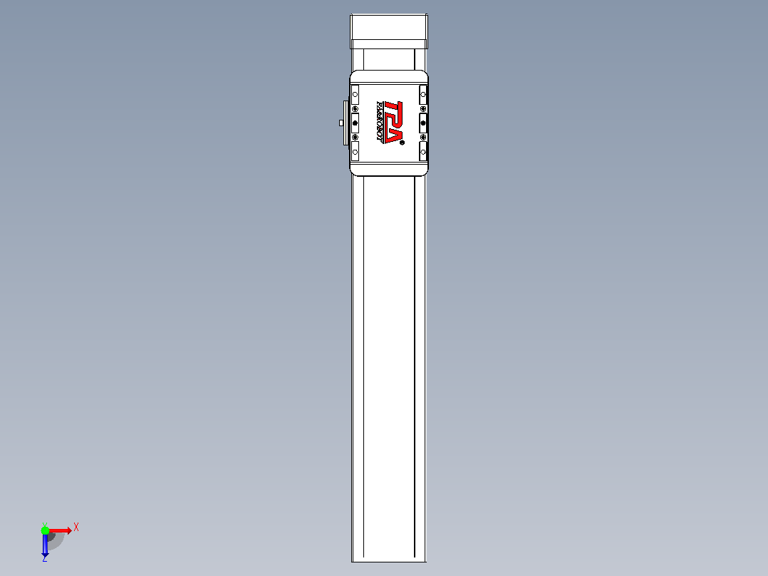 滚珠丝杠直线轴带导轨全封闭TPA-HCR-85D-1610C-L400-MP-C-P20-N3俯视图