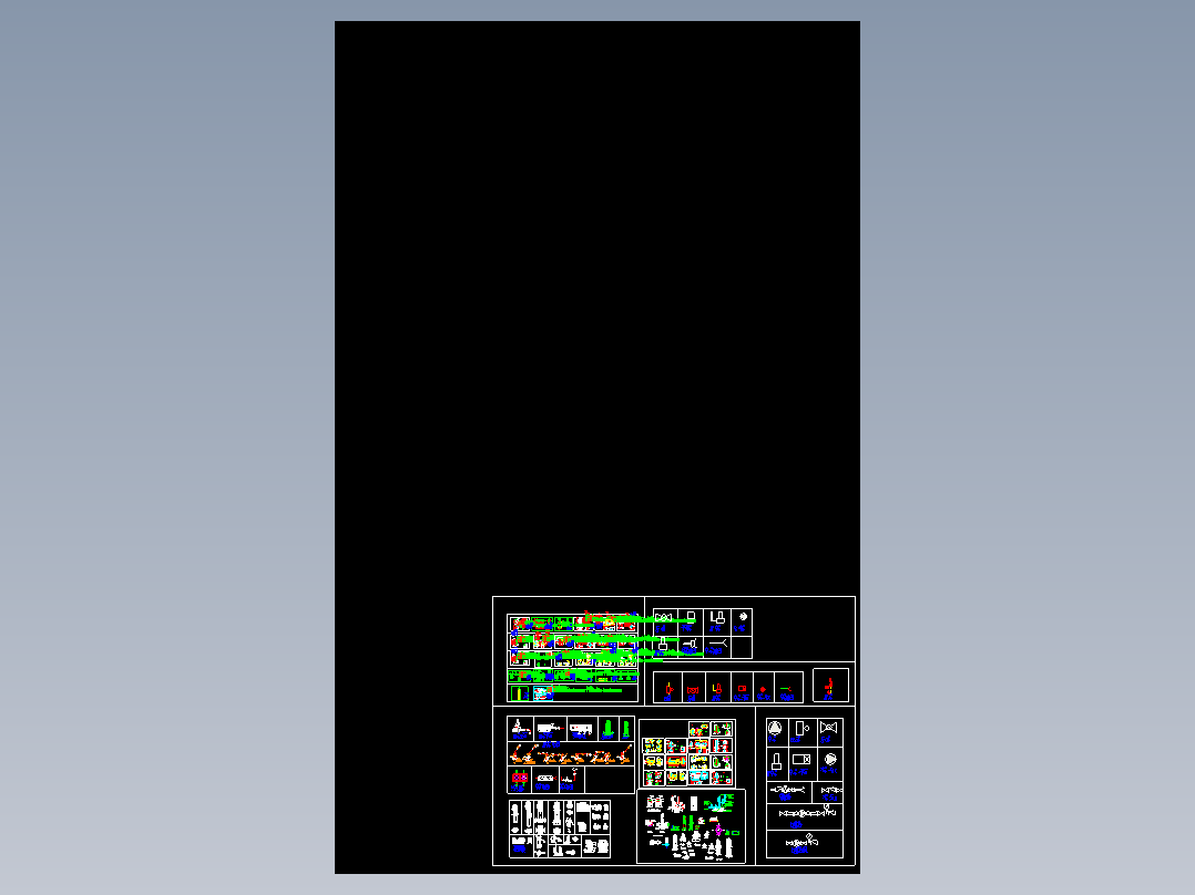 立式水泵和卧式水泵图块图集cad图