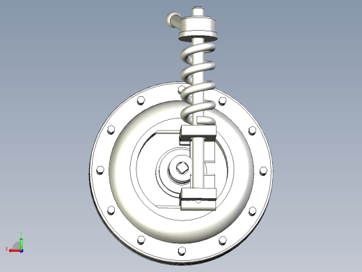 减压阀3d模型后视缩略图