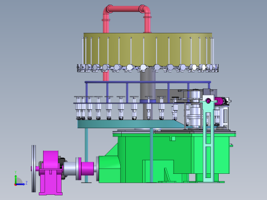 E165 旋转式啤酒灌装机左视缩略图