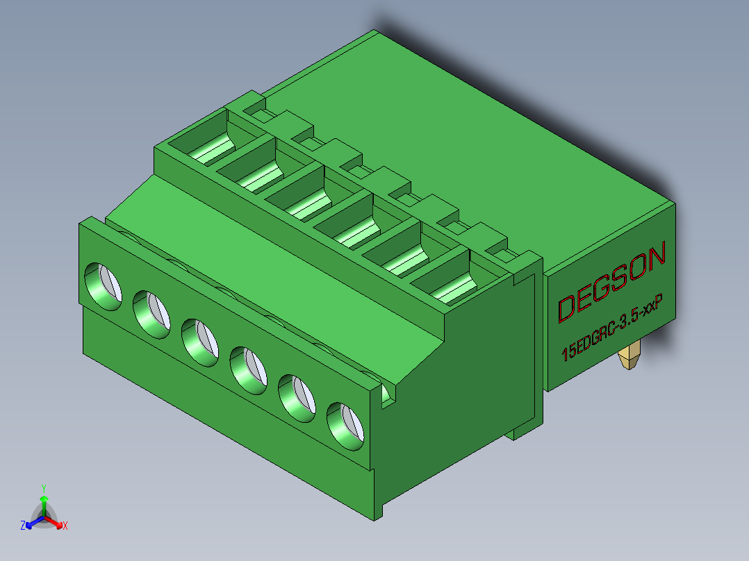 15EDG-3.5-6P(H-Hht)主视图