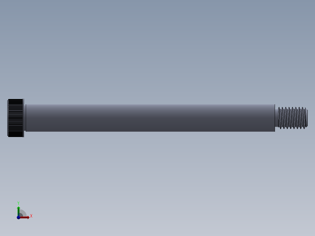 内六角螺螺栓-SB 0.500-13 x5.75.SLDPRT前视图