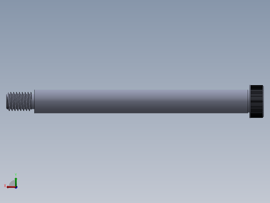 内六角螺螺栓-SB 0.500-13 x5.75.SLDPRT后视图