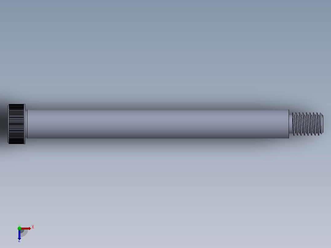 内六角螺螺栓-SB 0.500-13 x5.75.SLDPRT俯视图