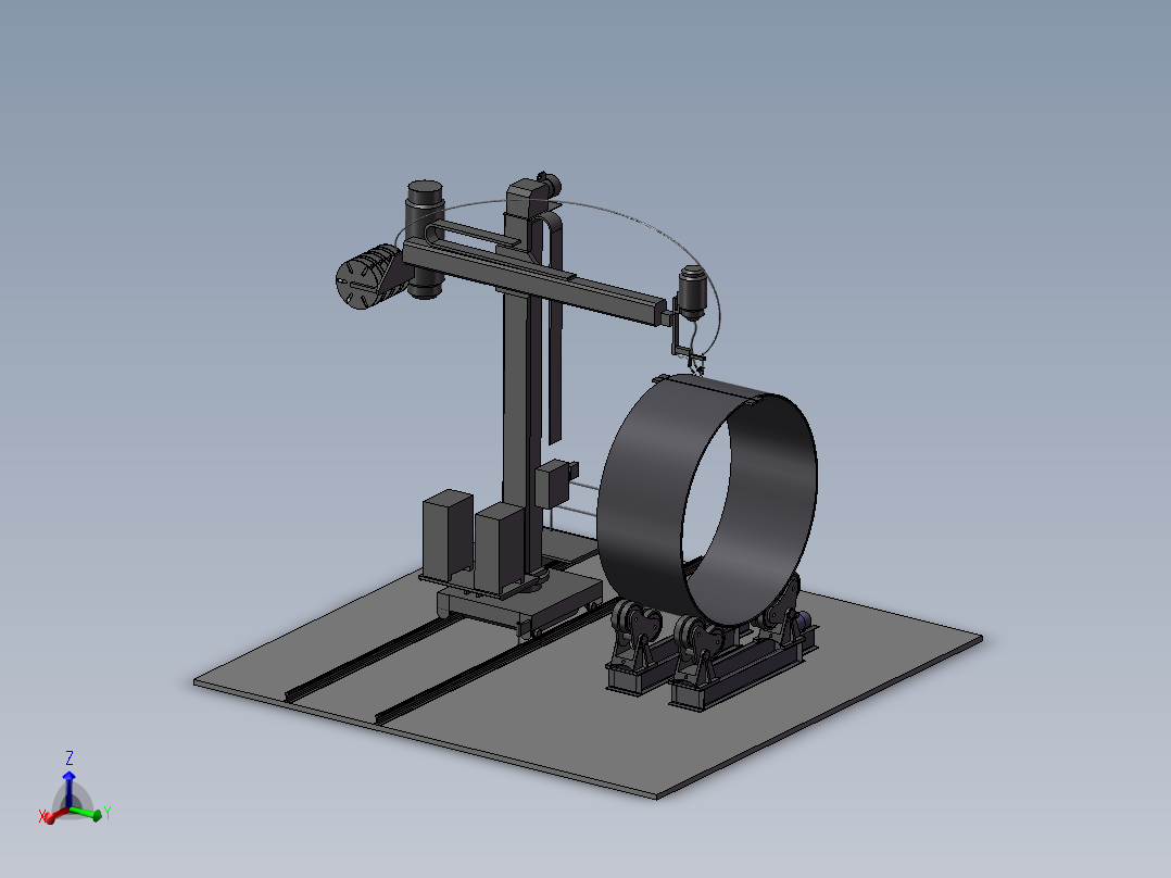 大直径圆柱形薄壁件焊接夹具