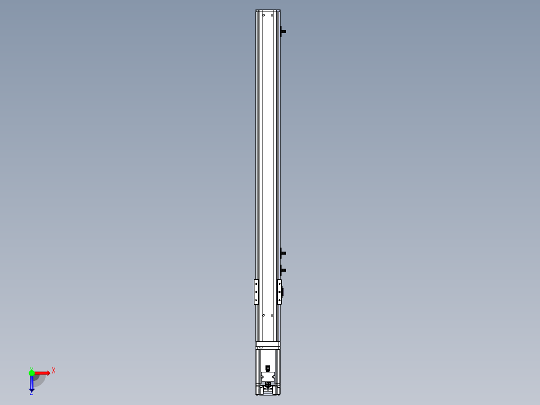 东锦丝杆传动-直线滑台模组DH60-L10-S600-BC-T400-C3俯视图
