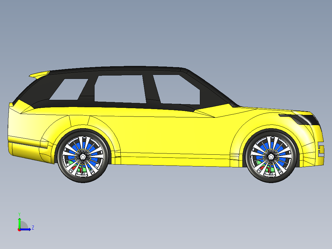 Range路虎Rover2022SUV汽车左视图