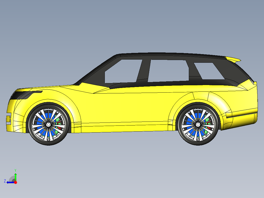 Range路虎Rover2022SUV汽车右视图