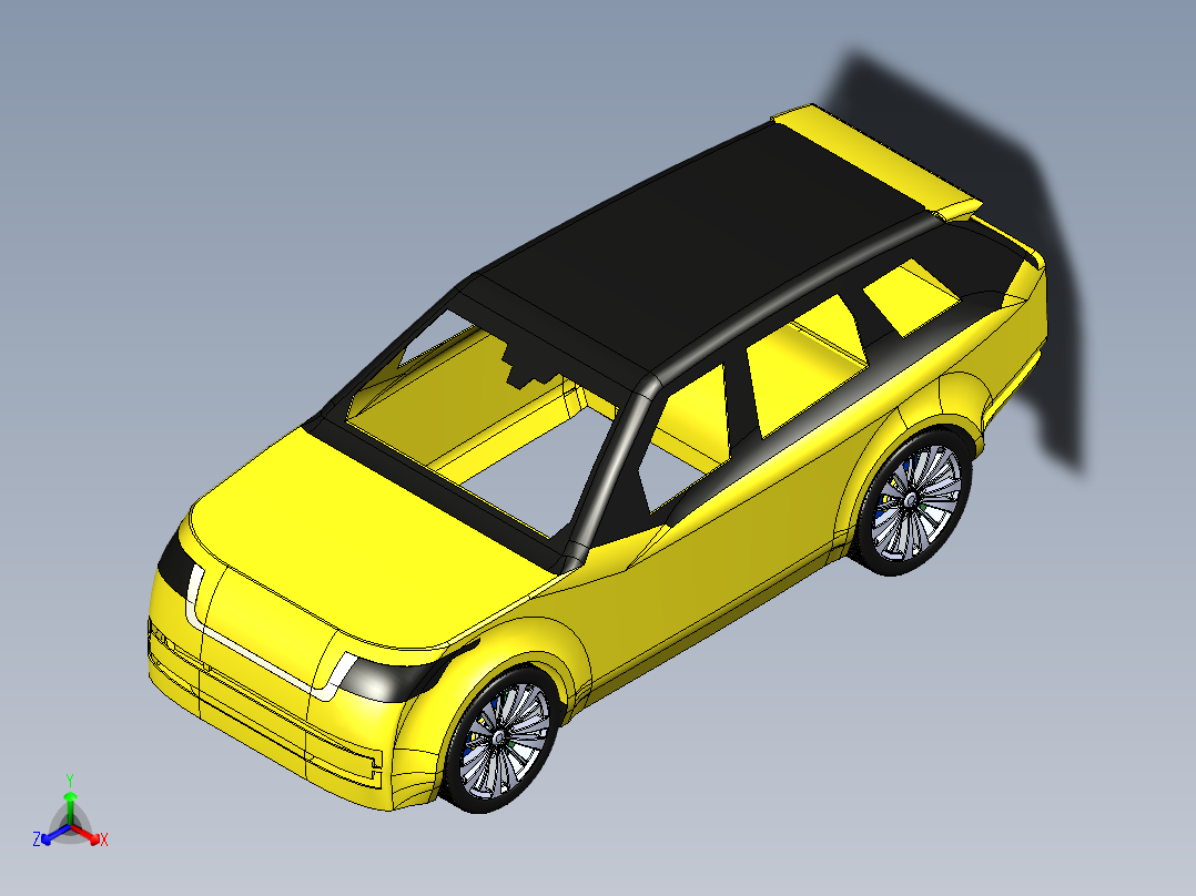 Range路虎Rover2022SUV汽车正等轴测图
