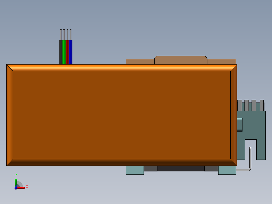 MTH丝杆半封闭模组MTH5M-BL-42前视图