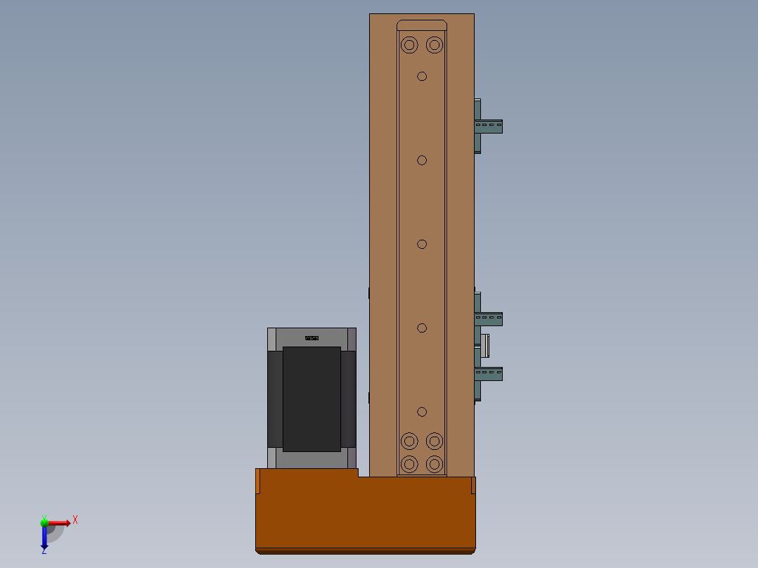 MTH丝杆半封闭模组MTH5M-BL-42俯视图