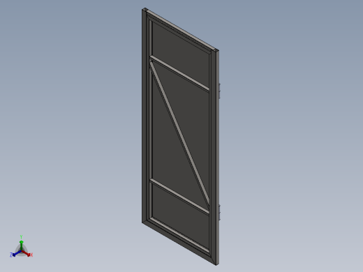 地窖门(1)正等轴测缩略图