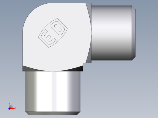 卡套式工业通用硬管接头EO_Union_elbow_W06LLCFX前视缩略图