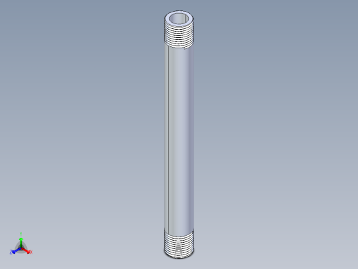 聚氯乙烯配件33-Sch80_Nipple_MPTxMPT_861-086_0.5in x 8in正等轴测缩略图