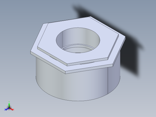 聚氯乙烯配件16A-Sch80_ReducerBushing_SxSPIG_837-666FB_Sch80PVC_Flush Style Reducer Bushing (SxSPG)正等轴测缩略图