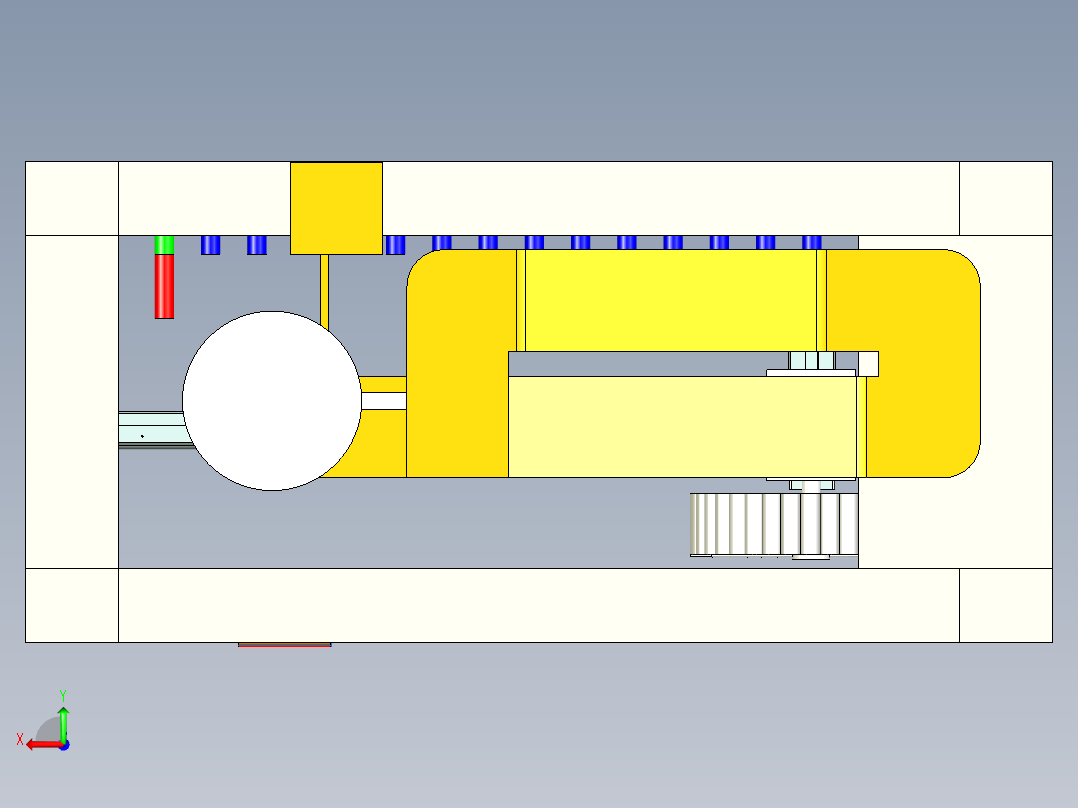 UG磁针存取机构后视图