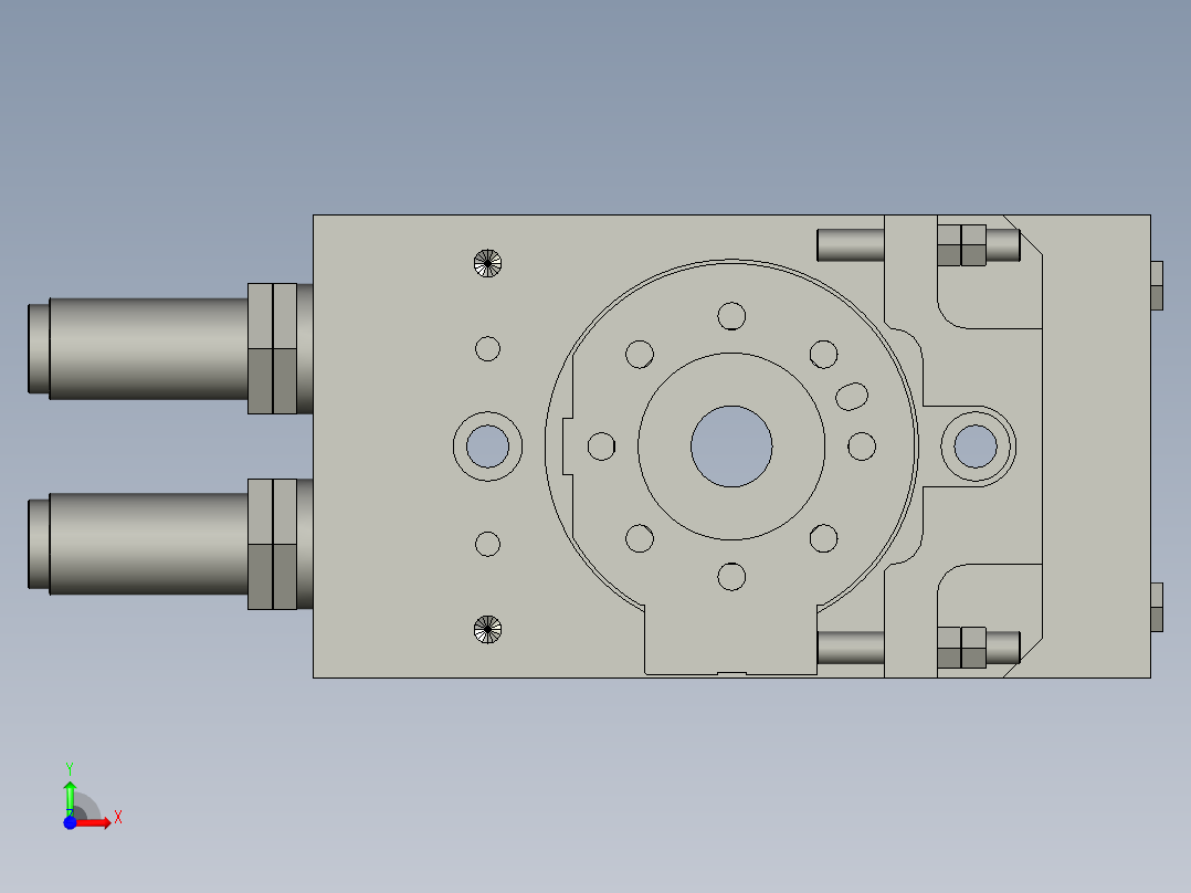 旋转气爪PRC40ST-180前视图