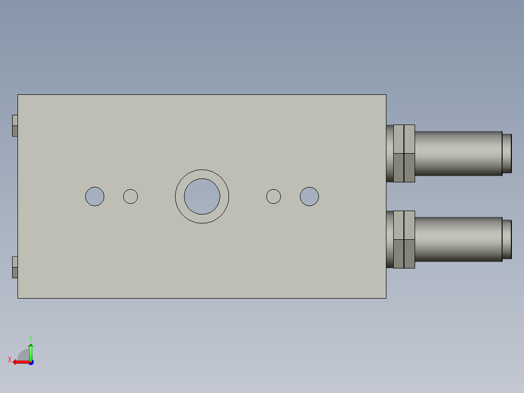 旋转气爪PRC40ST-180后视图