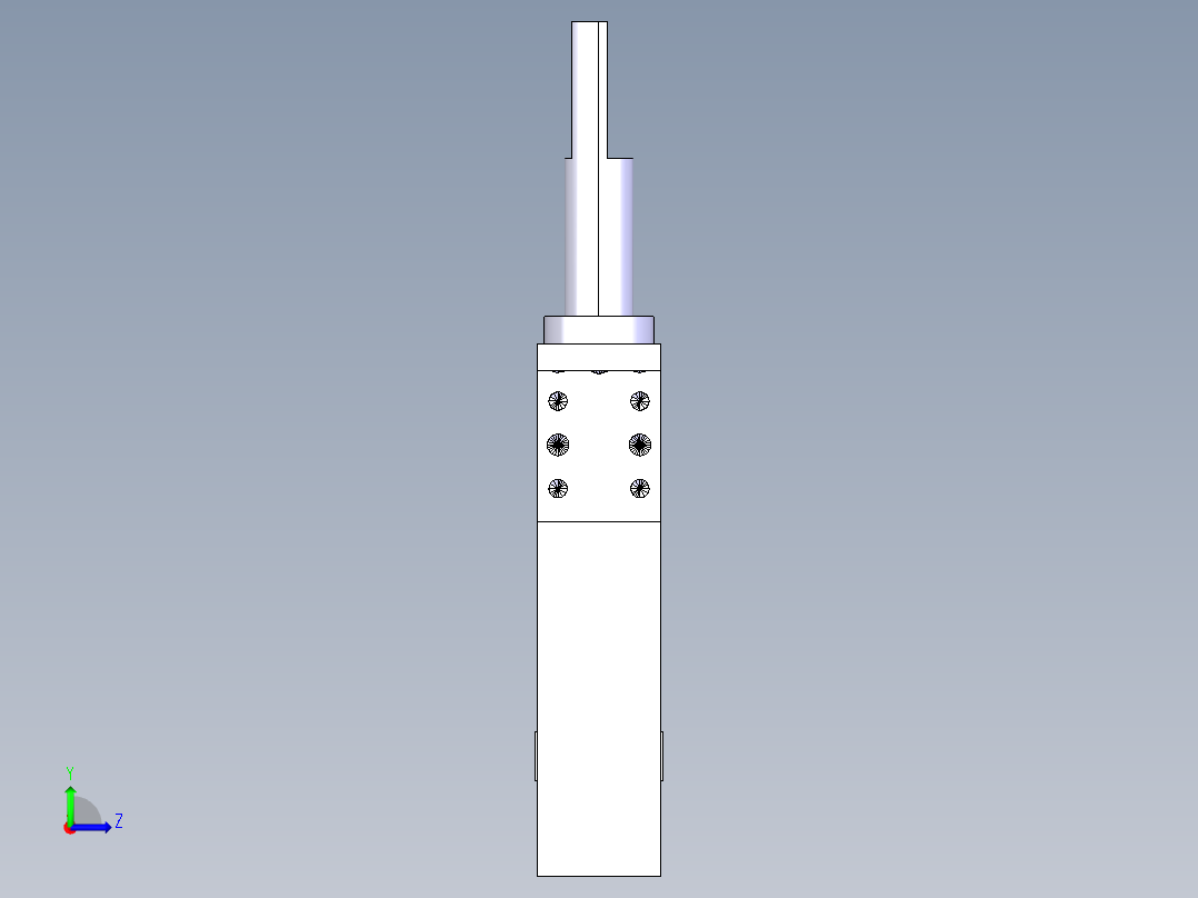 德克斯TUNKERS气缸数模SZV_1_40_A22_T12_TUENKERS左视图