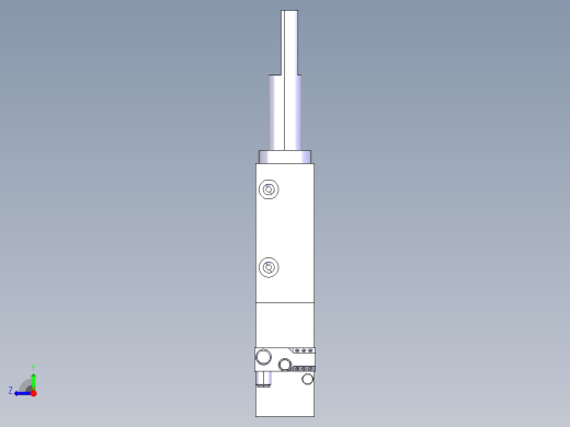德克斯TUNKERS气缸数模SZV_1_40_A22_T12_TUENKERS右视缩略图