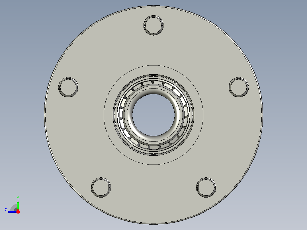 拖车空转轮轴总成,用于22磅轴13至15轮子-54-12 (2)右视图