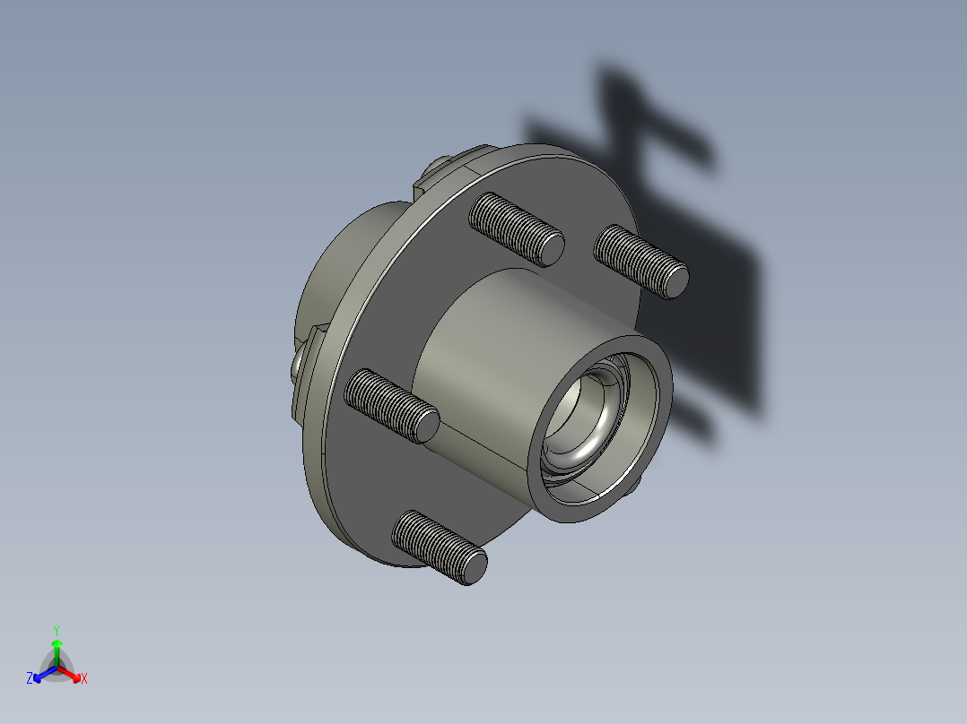 拖车空转轮轴总成,用于22磅轴13至15轮子-54-12 (2)正等轴测图