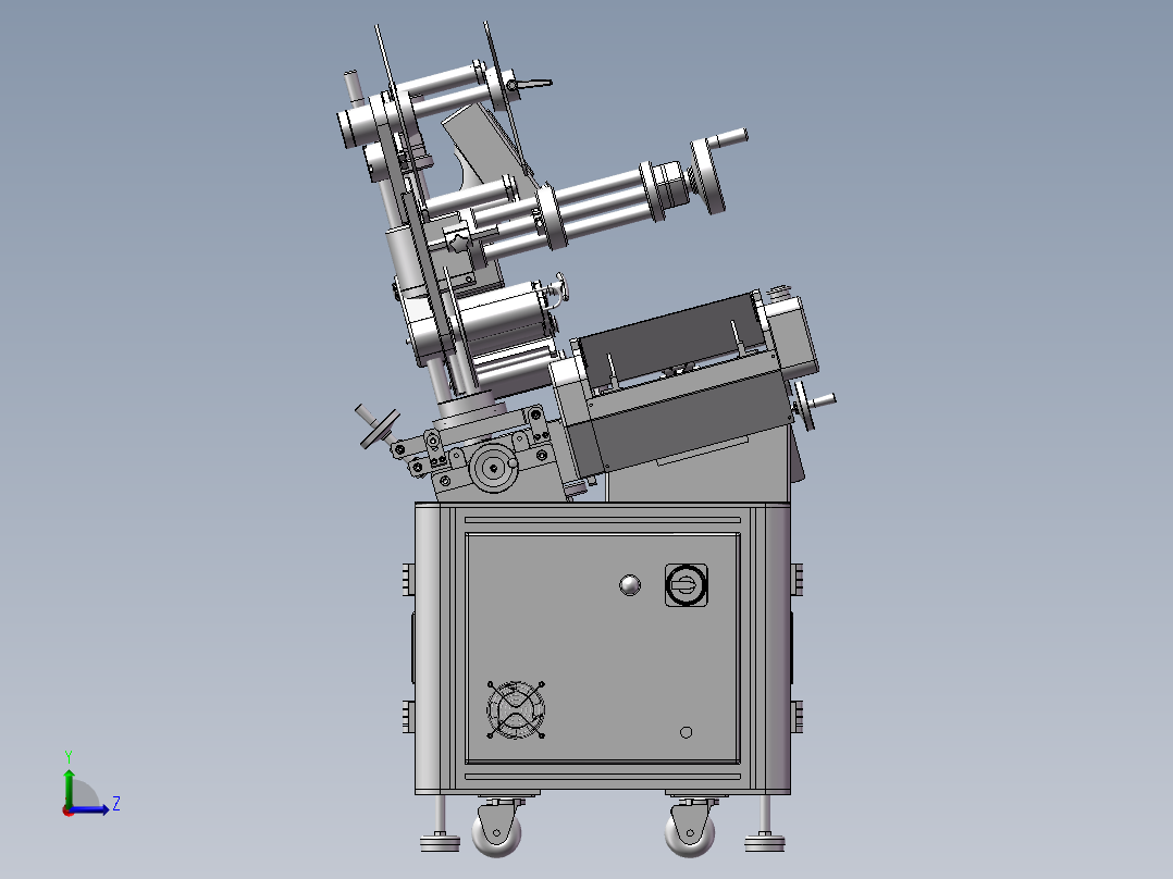 全自动贴片机 (STEP)左视图