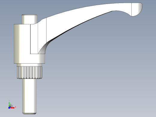 人體工學型調整把手(公牙SUS製)ERX.SST-p-3D多系列多零件图纸模型前视缩略图