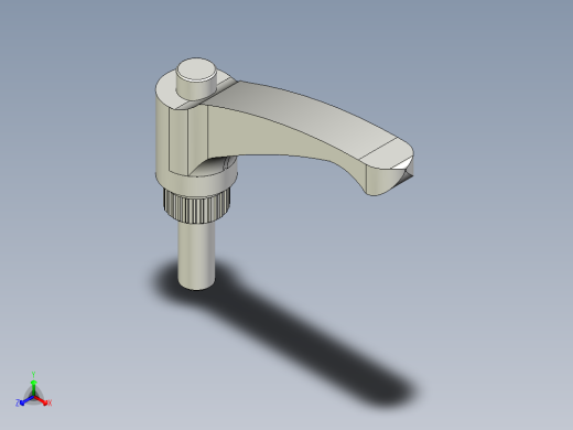 人體工學型調整把手(公牙SUS製)ERX.SST-p-3D多系列多零件图纸模型正等轴测缩略图