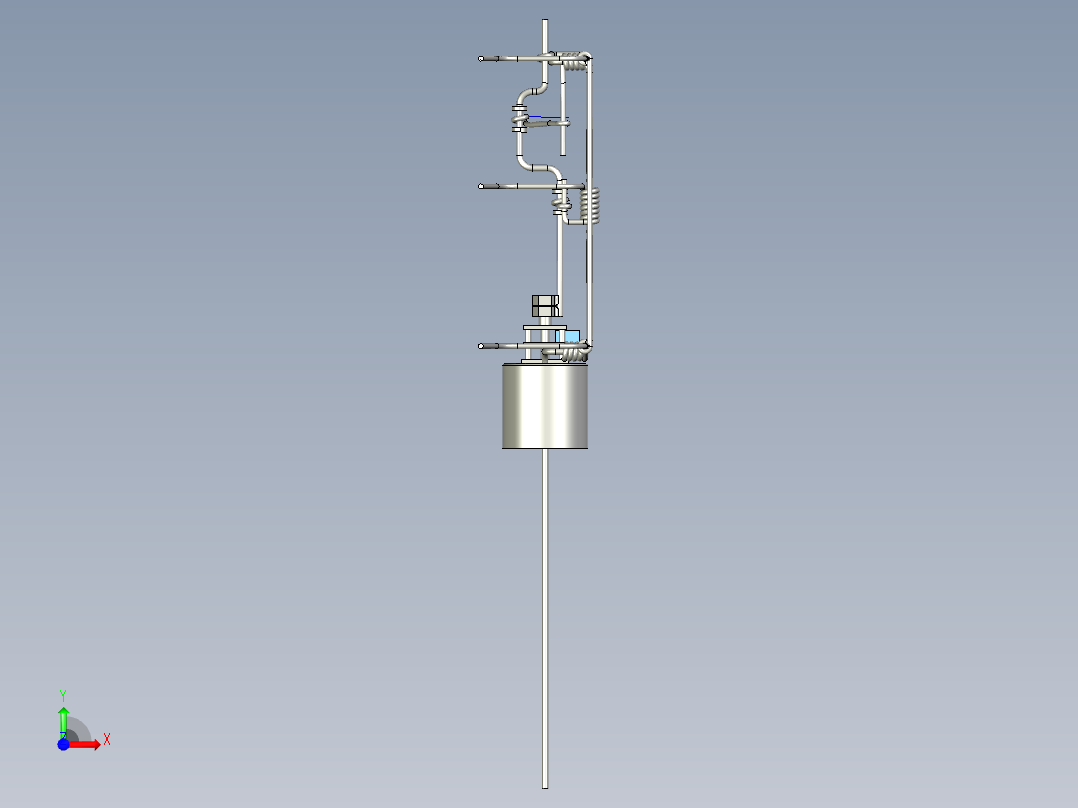 UG蜘蛛爬行骨骼前视图